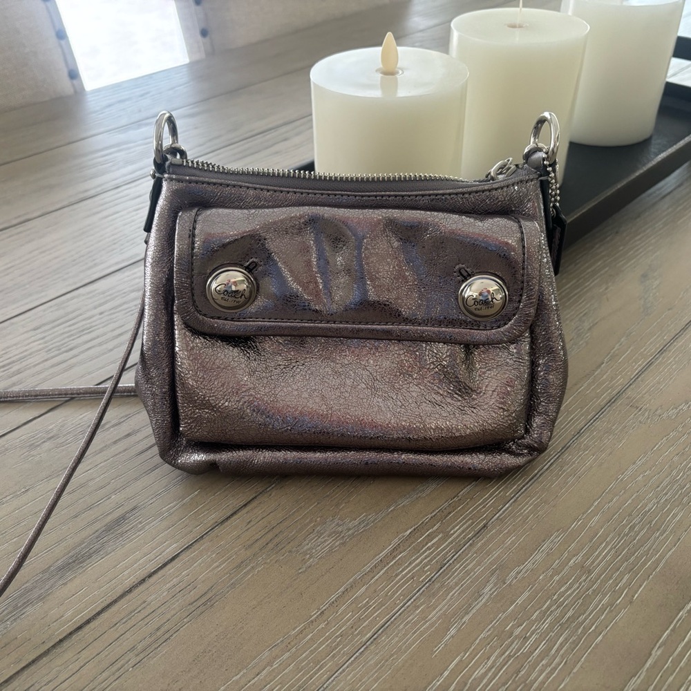 Coach Silver Mini Bag Elegant Design